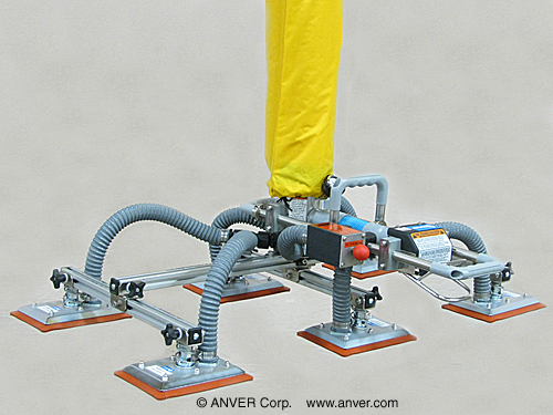 Vacuum Tube Lifter with Four Pad Lifting Frame Assembly for Lifting & Handling Particle Board Panels